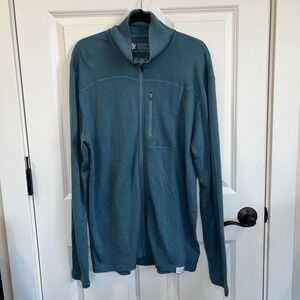 Woolly Seattle Men's Merino Wool‎ Long Sleeve Zip Up Top/Jacket Size XL